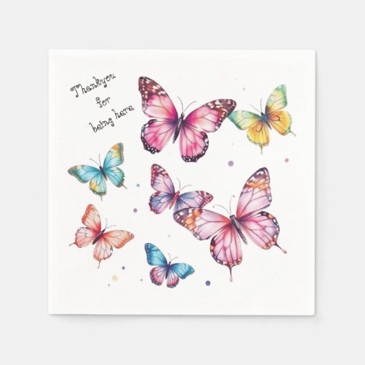 Schmetterling  serviette (Vorderseite)