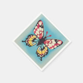 Schmetterling Serviette (Ecke)