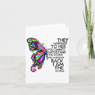 Schmetterling sie flüstern ihr zu, ihr könnt nicht karte