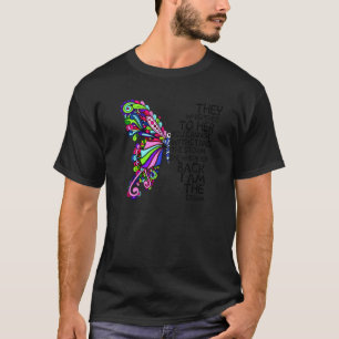 Schmetterling sie flüstern ihr zu, ihr könnt nicht T-Shirt