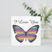 Schmetterling Sie sind lieblich flache Karte (Stehend Vorderseite)