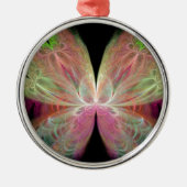 Schmetterling Silbernes Ornament (Vorne)