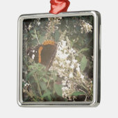 Schmetterling Silbernes Ornament (Links)
