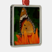 Schmetterling Silbernes Ornament (Rechts)