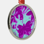 Schmetterling Silbernes Ornament (Rechts)