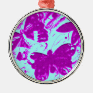 Schmetterling Silbernes Ornament