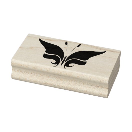 Schmetterling Silhouette Briefmarke Gummistempel (Stempel)