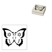 Schmetterling Silhouette Briefmarke Gummistempel (Stempel)