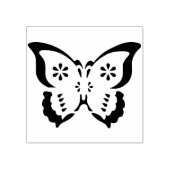 Schmetterling Silhouette Briefmarke Gummistempel (Prägung)