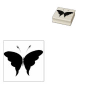 Schmetterling Silhouette Briefmarke Gummistempel (Stempel)