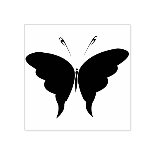 Schmetterling Silhouette Briefmarke Gummistempel (Prägung)