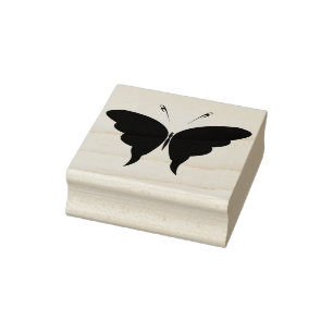 Schmetterling Silhouette Briefmarke Gummistempel