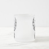 Schmetterling-Silhouette-Tasse Mattglastasse (Mittel)