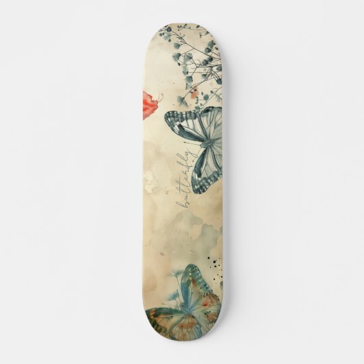 Schmetterling Skateboard (Vorne)