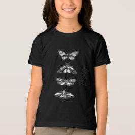 Schmetterling-Skizze Mädchen T-Shirt Ästhetisches Tri-Blend Shirt
