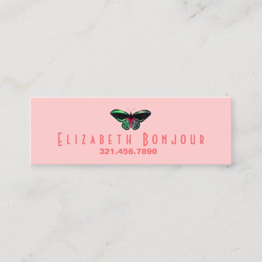 Schmetterling - Slim Business / Calling Cards Telefonnummerkarte (Vorderseite)