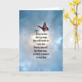 Schmetterling "So Loved" Gedicht Karte (Gelbe Blume)