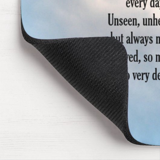 Schmetterling "So Loved" Gedicht Mousepad (Ecke)