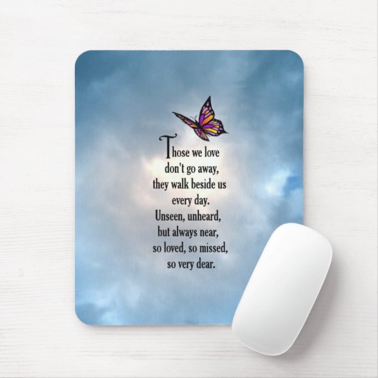 Schmetterling "So Loved" Gedicht Mousepad (Mit Mouse)