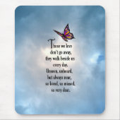 Schmetterling "So Loved" Gedicht Mousepad (Vorne)