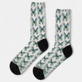 Schmetterling Socken (Linkes Detail)