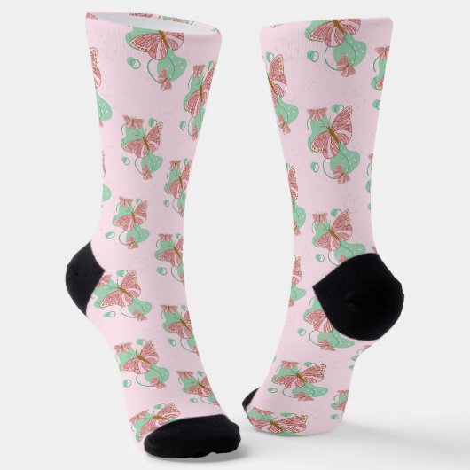 Schmetterling Socken (Gewinkelt)