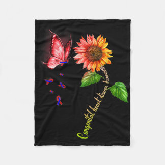 Schmetterling Sonnenblume Angeborene Herzkrankheit Fleecedecke