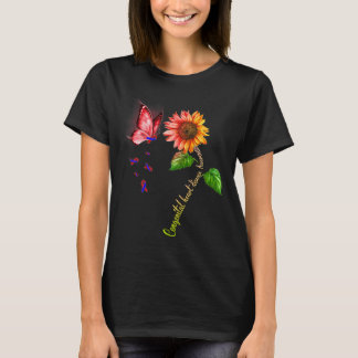 Schmetterling Sonnenblume Angeborene Herzkrankheit T-Shirt