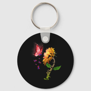 Schmetterling Sonnenblume Angeborenes Herzleiden B Schlüsselanhänger