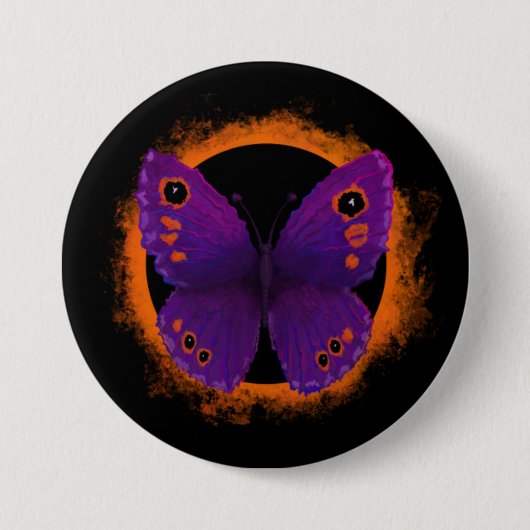 Schmetterling Soular Eclipse Knopf Button (Vorderseite)