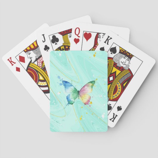 Schmetterling Spielkarten (Rückseite)