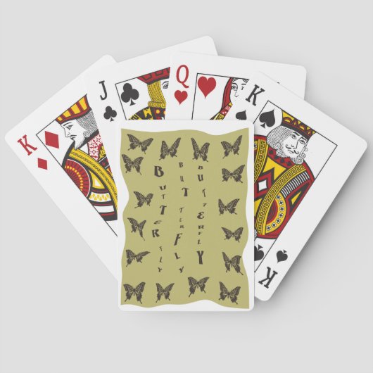 Schmetterling Spielkarten (Rückseite)