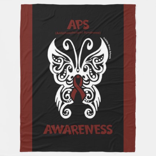 Schmetterling/Stamm...APS Fleecedecke (Vorderseite)