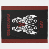 Schmetterling/Stamm...APS Fleecedecke (Vorderseite (Horizontal))