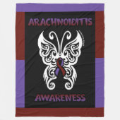 Schmetterling/Stamm...Arachnoiditis Fleece Blanket (Vorderseite)