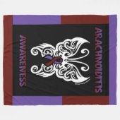 Schmetterling/Stamm...Arachnoiditis Fleece Blanket (Vorderseite (Horizontal))