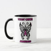 Schmetterling/Stamm...Brustkrebs Tasse (Links)