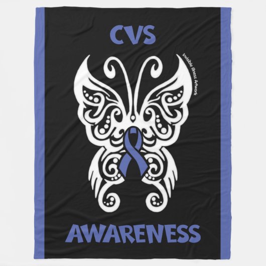 Schmetterling/Stamm...CVS Fleecedecke (Vorderseite)