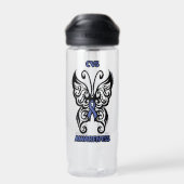 Schmetterling/Stamm...CVS Trinkflasche (Rückseite)