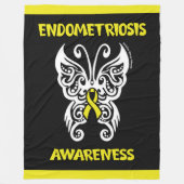 Schmetterling/Stamm...Endometriose Fleecedecke (Vorderseite)