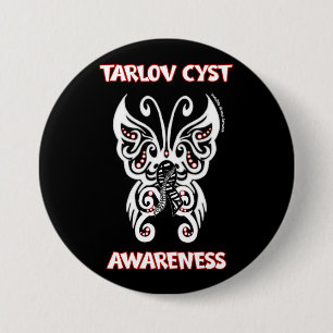 Schmetterling/Stamm...Zystenschaltfläche Tarlov Button