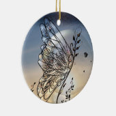 Schmetterling steigt! keramikornament (Rechts)