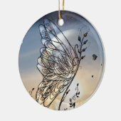 Schmetterling steigt! keramikornament (Links)