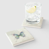 Schmetterling Steinuntersetzer (Seitenansicht)