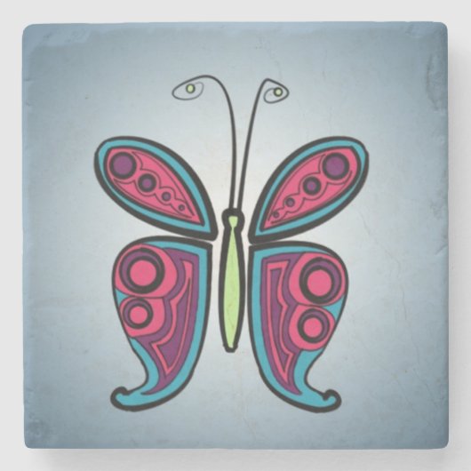Schmetterling Steinuntersetzer (Vorderseite)
