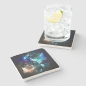 Schmetterling Steinuntersetzer (Seitenansicht)