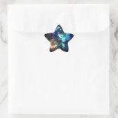 Schmetterling Stern-Aufkleber (Tasche)