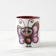 Schmetterling süße Kaffeetasse