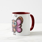 Schmetterling süße Kaffeetasse (VorderseiteRechts)