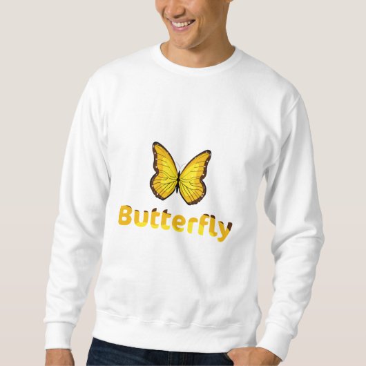 Schmetterling Sweatshirt (Vorderseite)